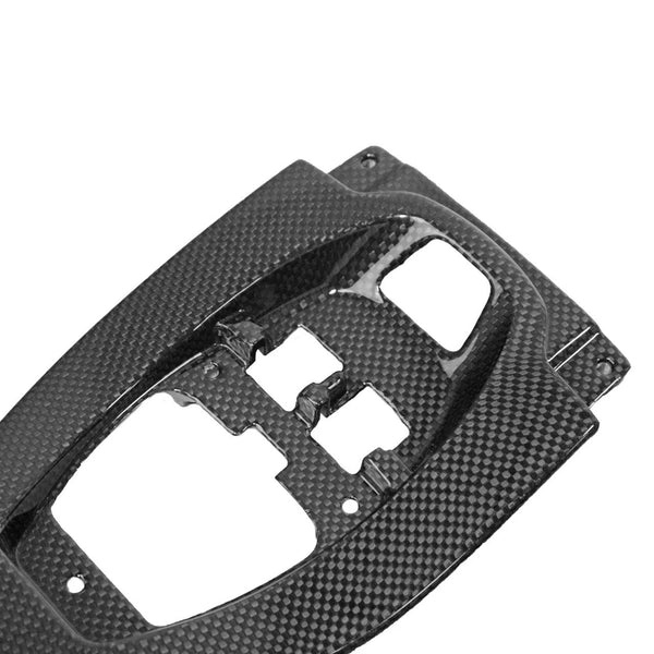 FABSPEED Carbon Fiber Shifter Console Trim - Center Start Plate - Ferrari 458 Italia/Spider