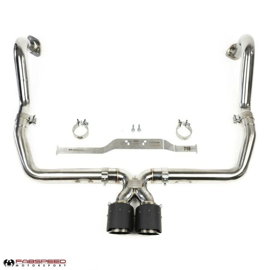 FABSPEED Porsche 718 Maxflo cat-back exhaust - view 1