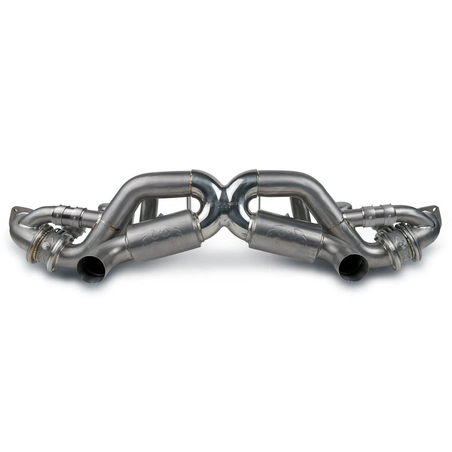FABSPEED Porsche 718 GT4 RS / Spyder RS Titanium Valved X-Pipe Cat-Back Exhaust System (2022+)
