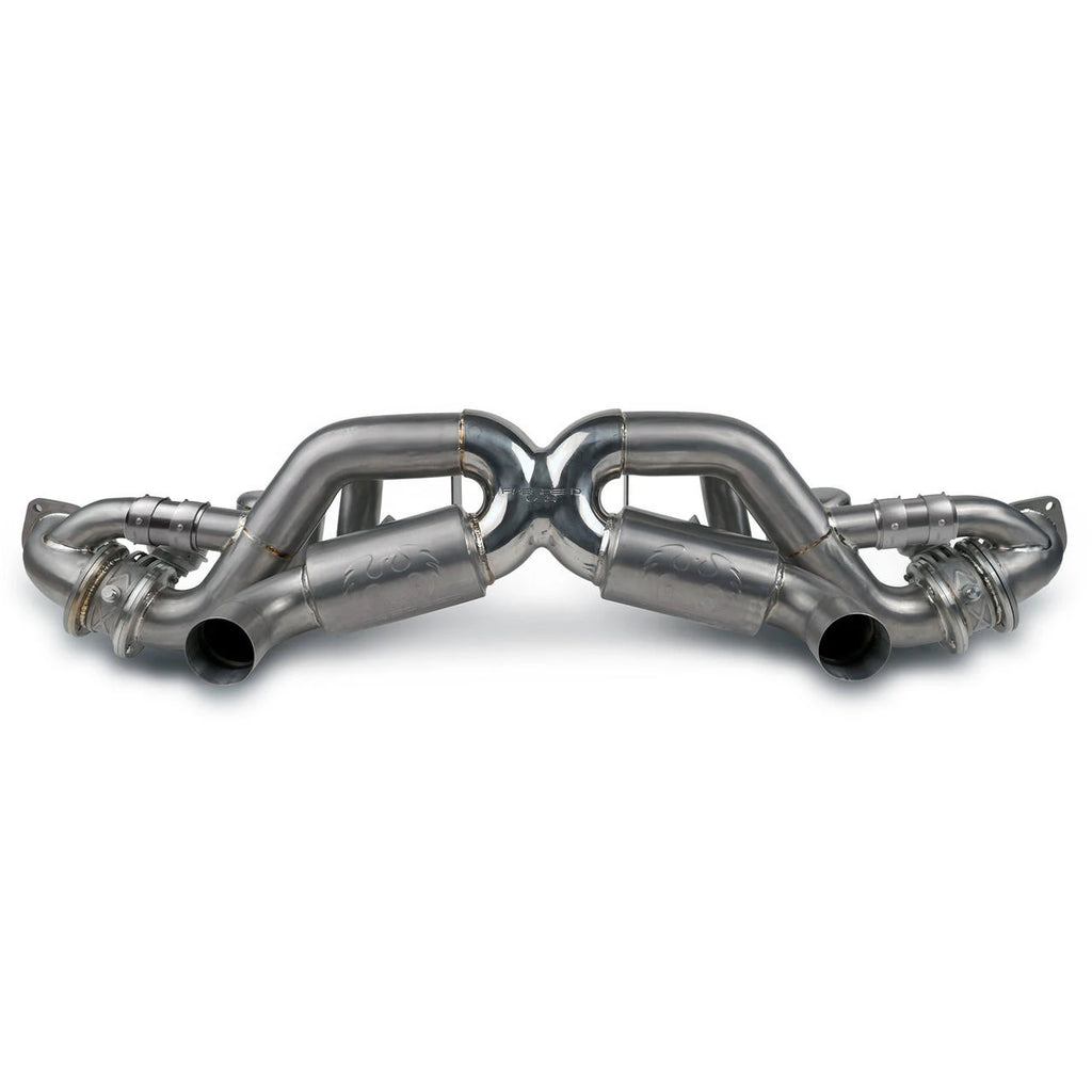 FABSPEED Porsche 718 GT4 RS / Spyder RS Titanium Valved X-Pipe Cat-Back Exhaust System (2022+)