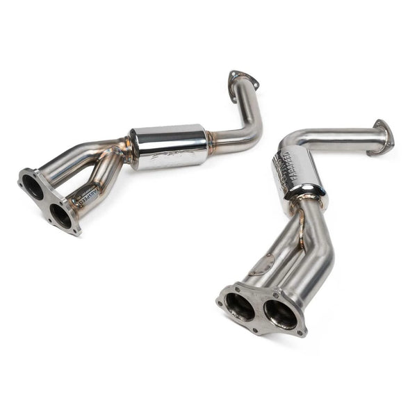 FABSPEED Porsche 718 GT4 GTS Spyder over axle link pipes - view 3