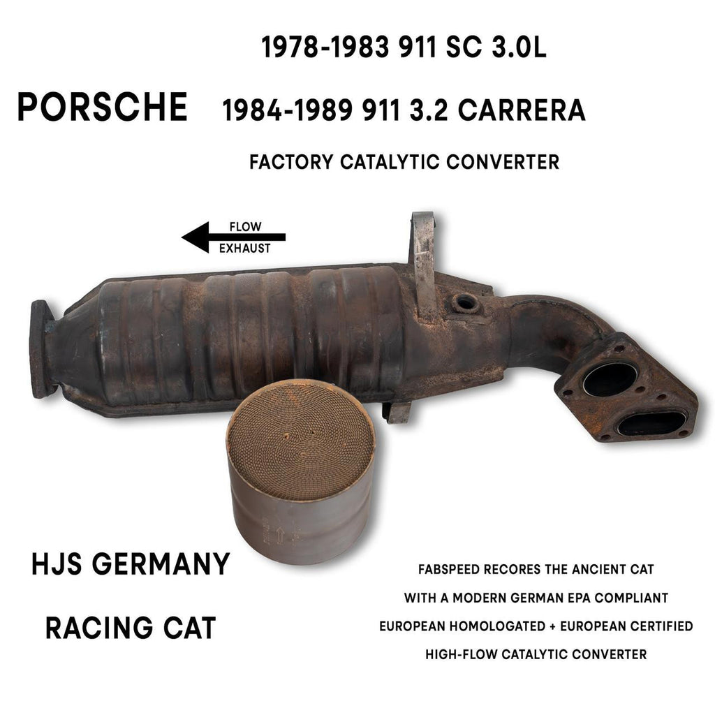 FABSPEED Porsche 911 3.0/3.2 OEM Catalytic Converter Re-Coring