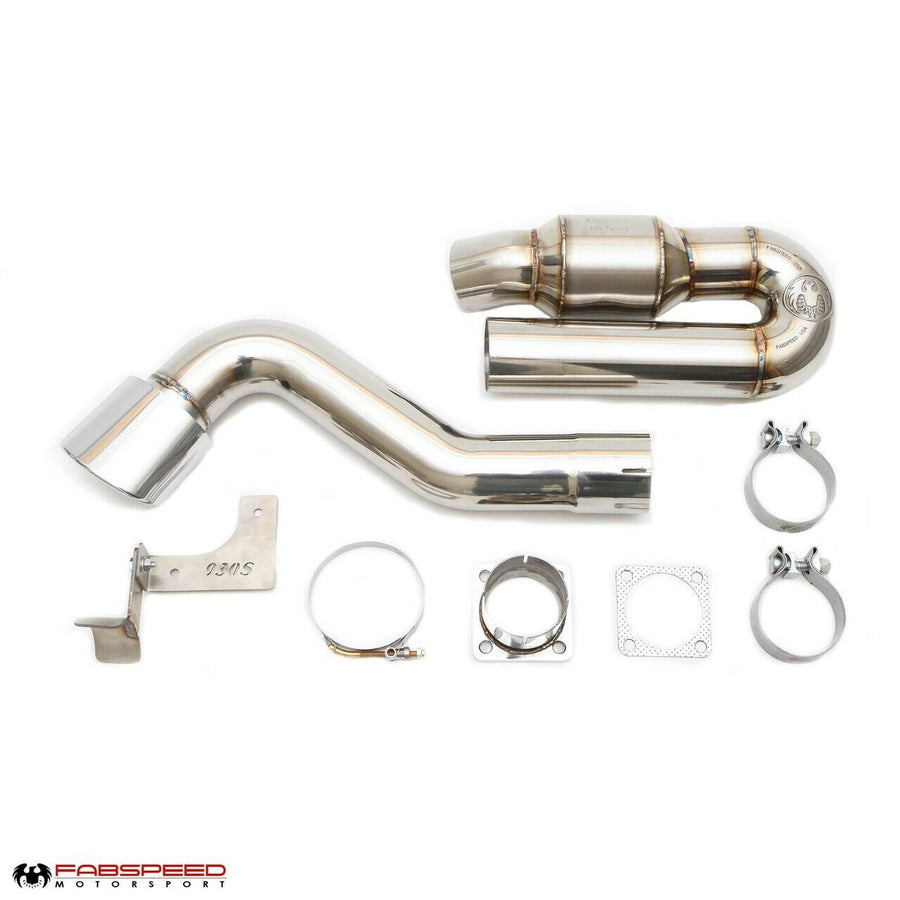 FABSPEED Porsche 911 Turbo 930 Sport Muffler Bypass Exhaust System with Catalyst (1976-1989)