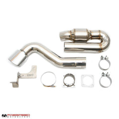 FABSPEED Porsche 911 Turbo 930 Sport Muffler Bypass Exhaust System with Catalyst (1976-1989)