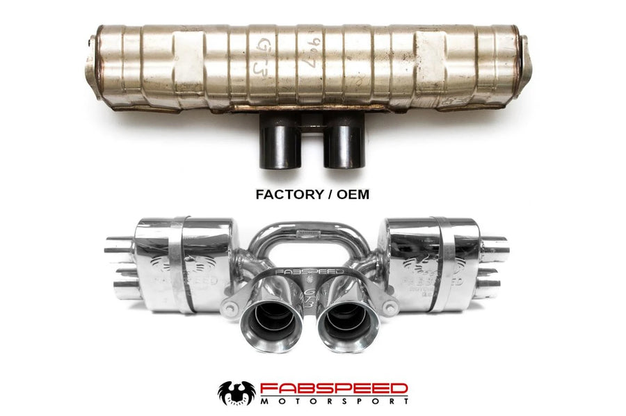 FABSPEED Porsche 991.2 GT3 / GT3 RS Center Mini Maxflo Performance Exhaust official image 1