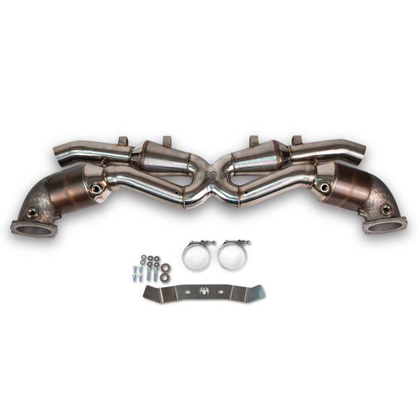 FABSPEED Porsche 992.2 Turbo S Sport Cat Megaphone X-Pipe
