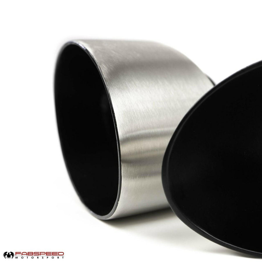 FABSPEED Porsche 993 Turbo Single-Wall Oval Bolt-On Exhaust Tips