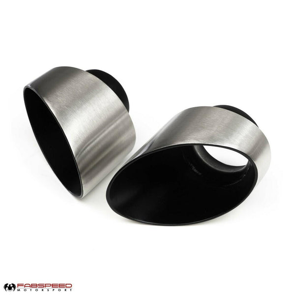 FABSPEED Porsche 993 Turbo Single-Wall Oval Bolt-On Exhaust Tips