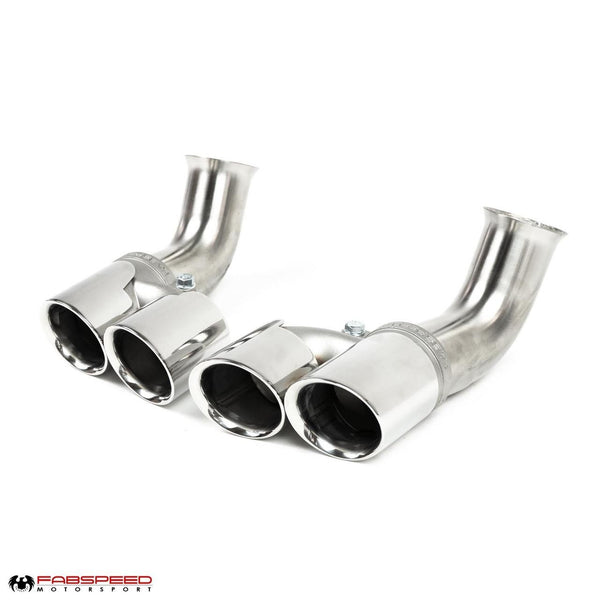 FABSPEED Porsche 996 Carrera Deluxe Quad-Style Exhaust Tips Short