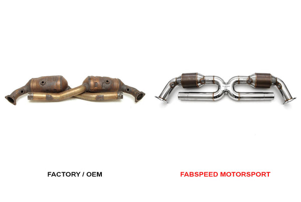 FABSPEED Porsche 996 Carrera Sport Catalytic Converter X-Pipe