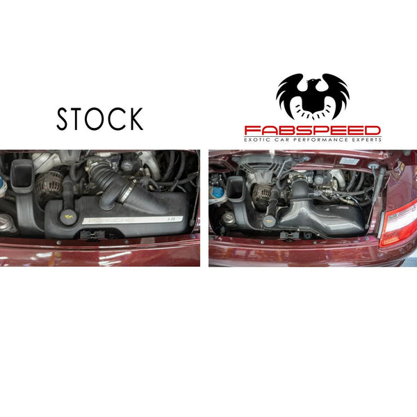 FABSPEED 997 MAXFLO CARBON FIBER SUPER HIGHFLOW HIGH PERFORMANCE  airbox cover lid for all 997 OEM base airbox systems