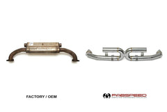 FABSPEED Porsche 997.2 Carrera Center Muffler Bypass X-Pipe (2009–2012)