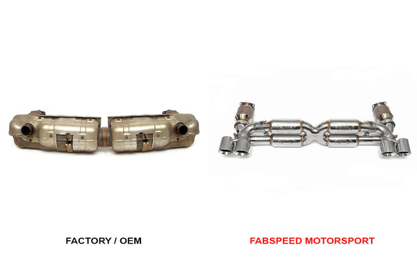 FABSPEED Porsche 997 Turbo Supersport 70mm X-Pipe Exhaust