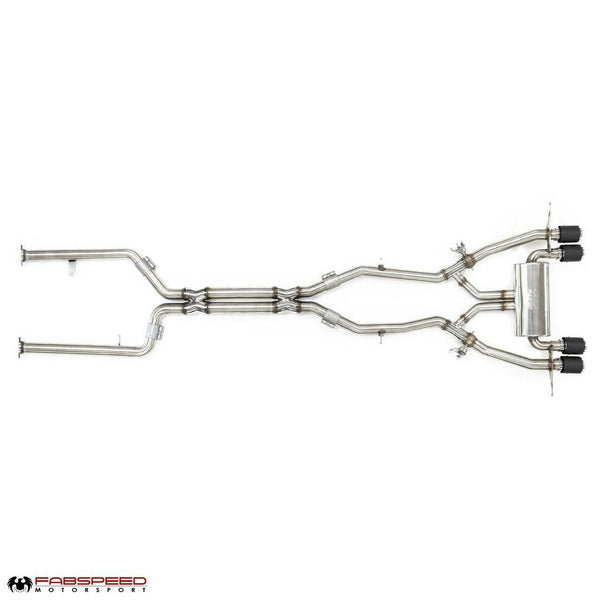 FABSPEED BMW M3/M4 (G80/G82) Supersport X-Pipe Valved Exhaust System (2021+)