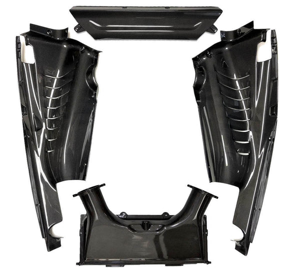 FABSPEED Carbon Fiber 4 Piece Engine Bay Set - Ferrari F8 Tributo (Coupe), 488 GTB (Coupe)