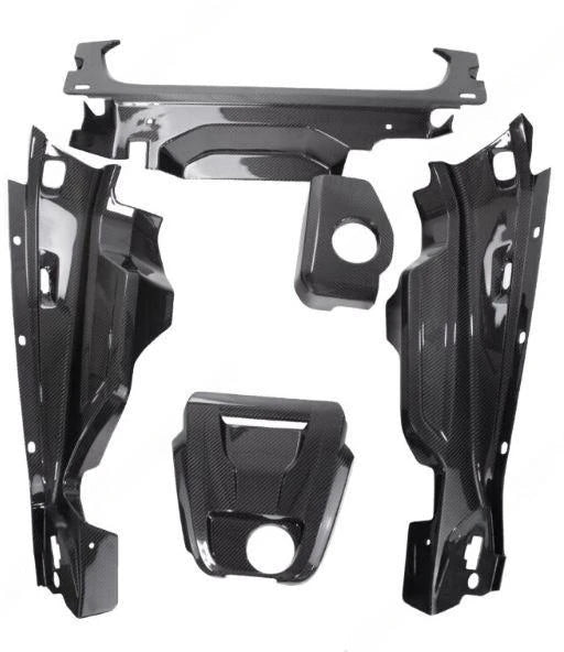 FABSPEED Carbon Fiber 5 Piece Engine Bay Set -  Audi R8 V10 2016-2017
