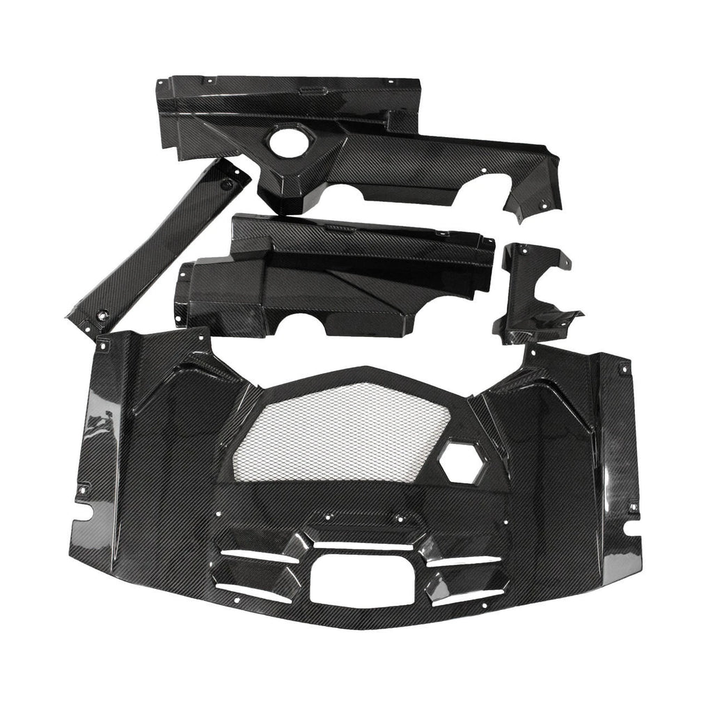 FABSPEED Carbon Fiber 5 Piece Engine Bay Set  - Lamborghini Aventador