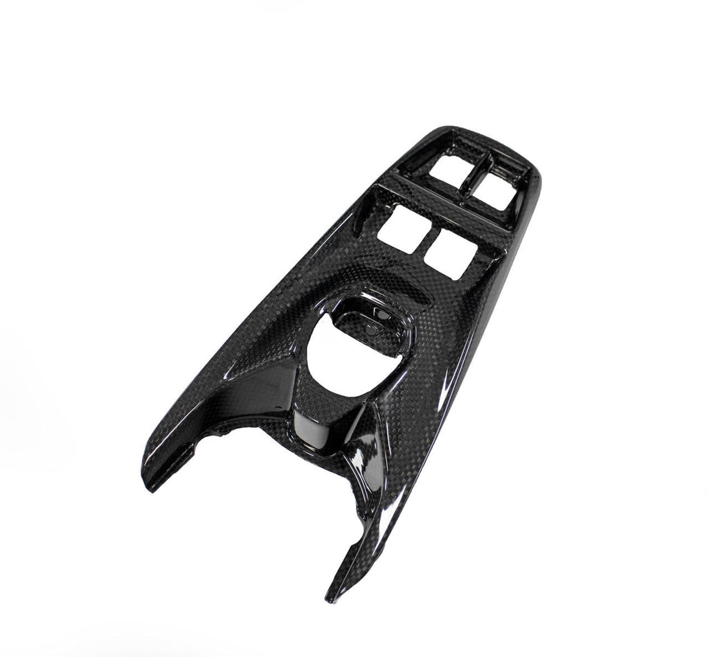 FABSPEED Carbon Fiber Center Console Window Switch Plate - Ferrari 488 GTB/Spider