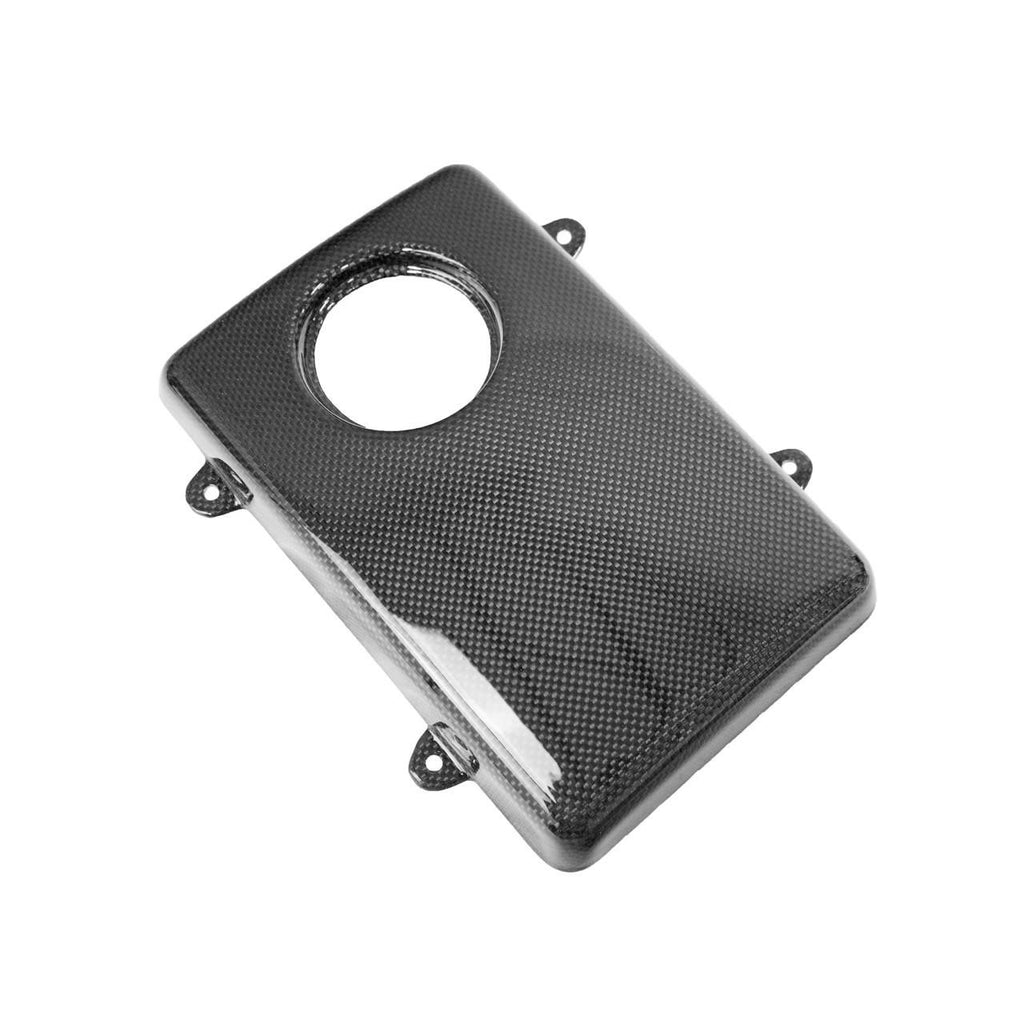 FABSPEED Carbon Fiber Coolant Tank Cover With Tabs - Ferrari F430
