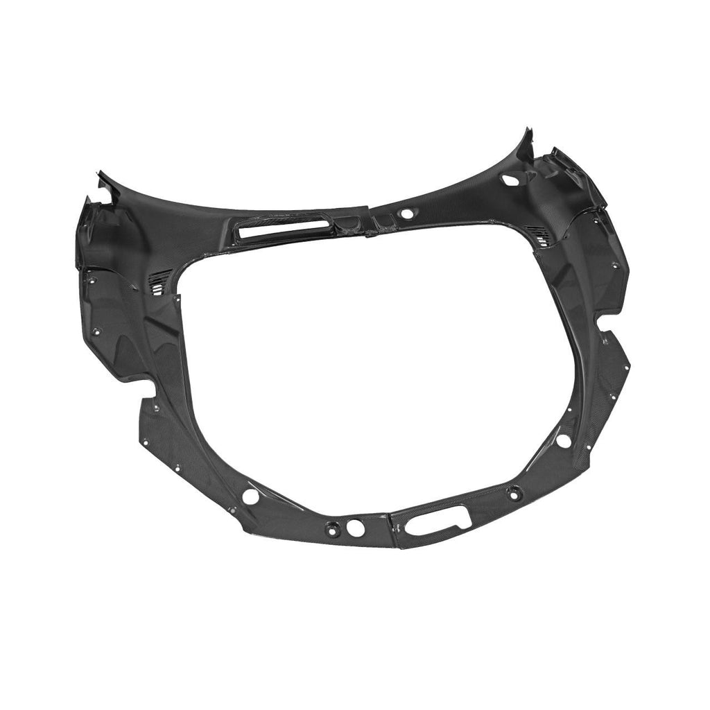 FABSPEED Carbon Fiber Front Bonnet Area Trim - Ferrari 458 Italia/Spider