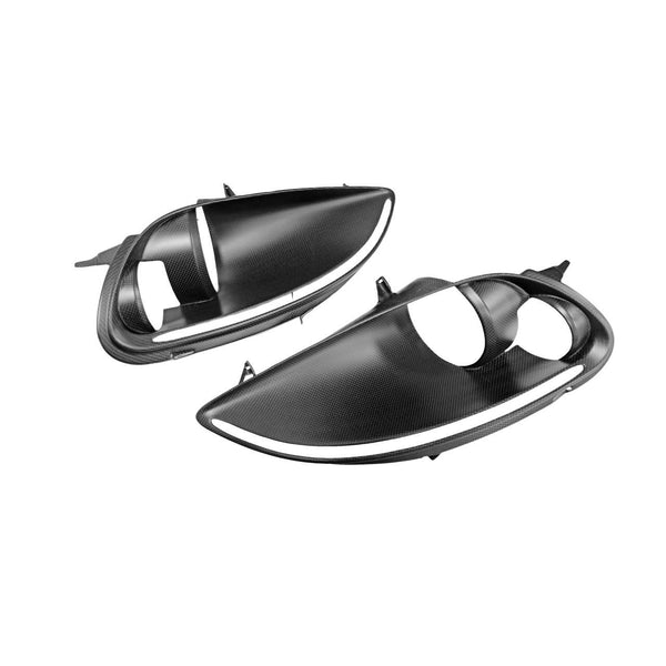 FABSPEED Carbon Fiber Headlight Housing Bezels Matte Finish - Ferrari F430