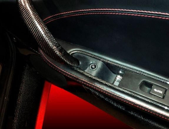 FABSPEED Carbon Fiber Inner Door Insert - Ferrari 360