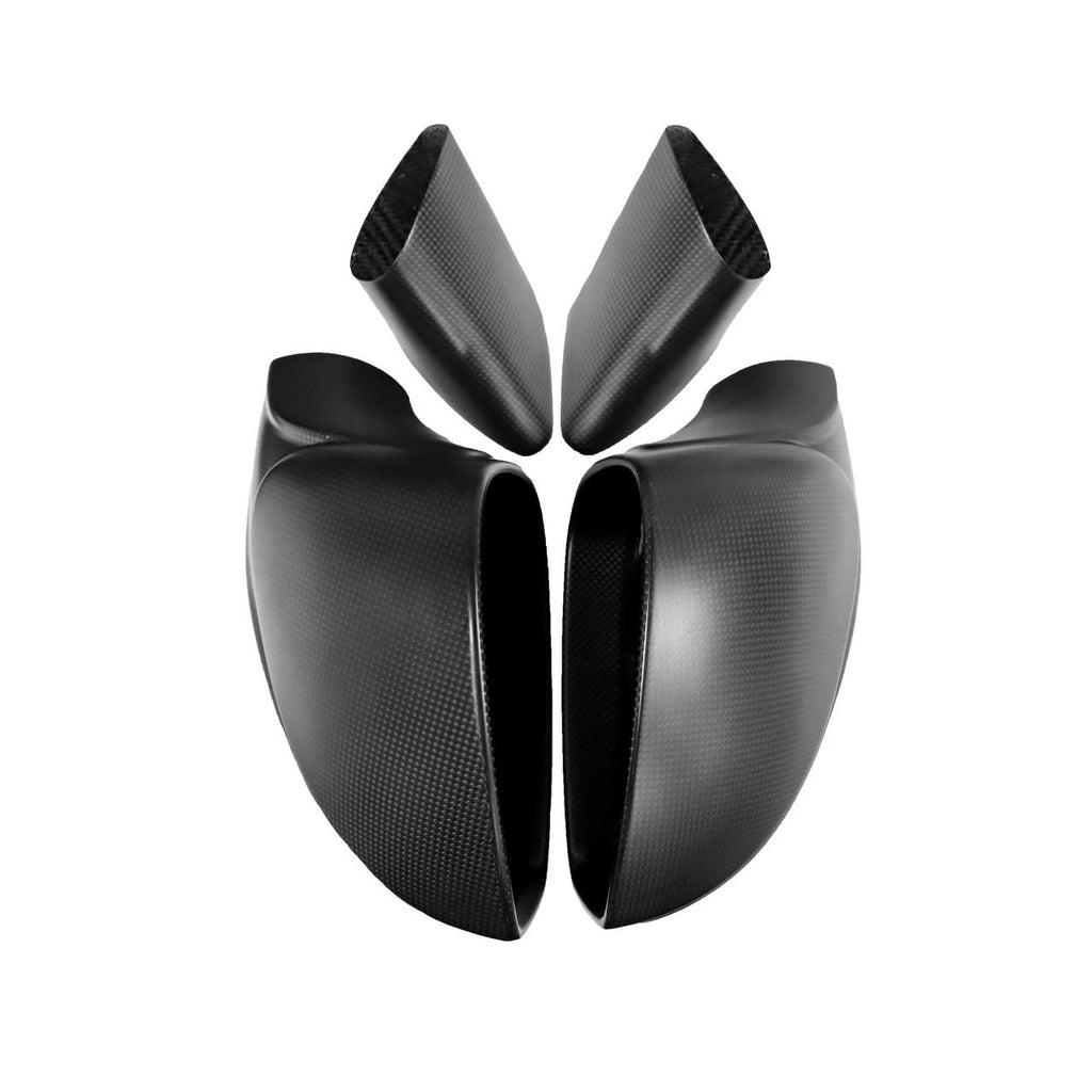 FABSPEED Carbon Fiber MATTE Mirror Housings With Bases - Ferrari 458 Italia/Spider /Speciale
