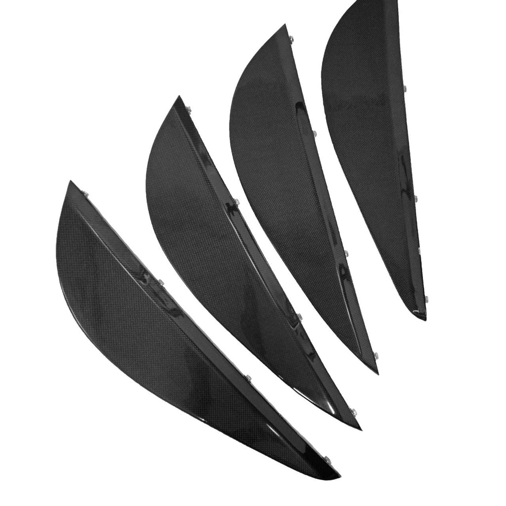 FABSPEED Carbon Fiber OEM Style Rear Diffuser Fins - Ferrari 458 Spider/Coupe