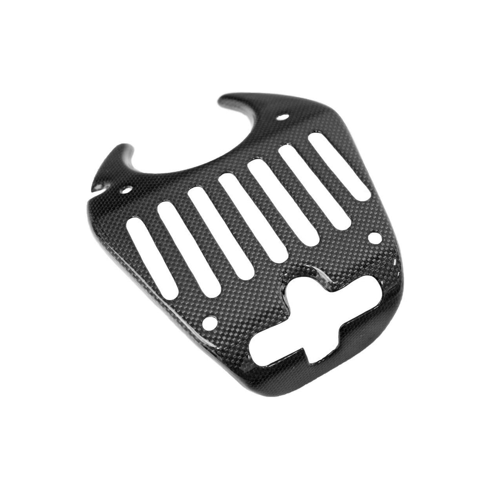 FABSPEED Carbon Fiber Rear Hatch Lock Cover - Ferrari 458 Italia/Spider