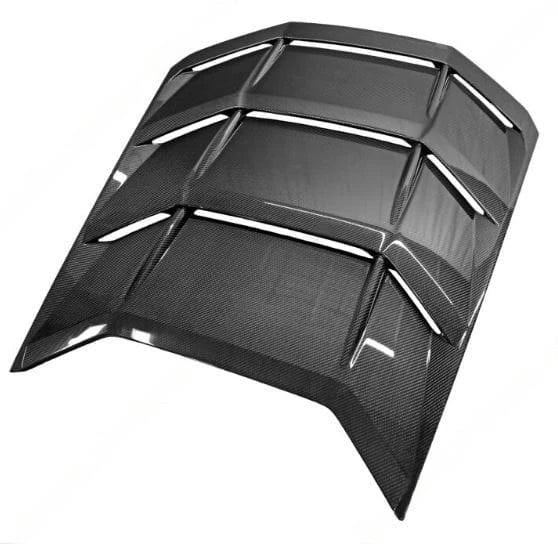 FABSPEED Carbon Fiber Rear Louvered Engine Lid Cover - Lamborghini Huracan LP-610