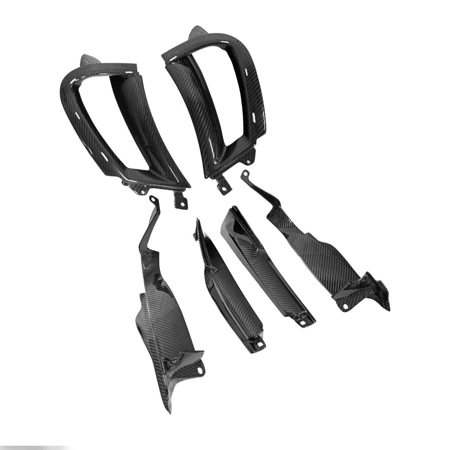 FABSPEED Carbon Fiber Right and left Front Fender Air Inlet Scoops With Brackets - McLaren 720S