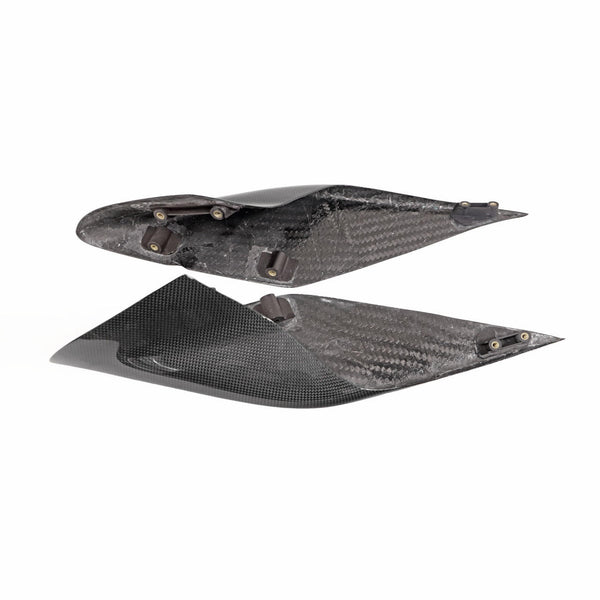FABSPEED Carbon Fiber Side Air Intake Splitters F8 Tributo  Spider Ferrari