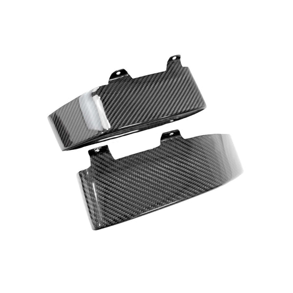 FABSPEED Carbon Fiber Silver Mesh Tail Pipe Tips - McLaren MP$-12C/650S