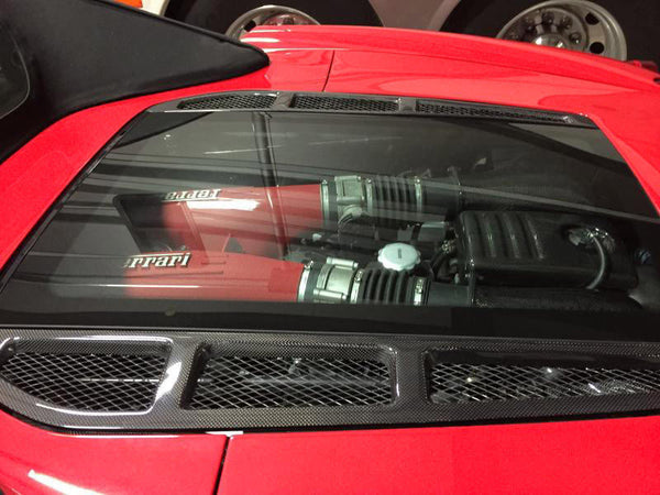 FABSPEED Carbon Fiber Spider Rear Window Louvers - Ferrari 360 Spider