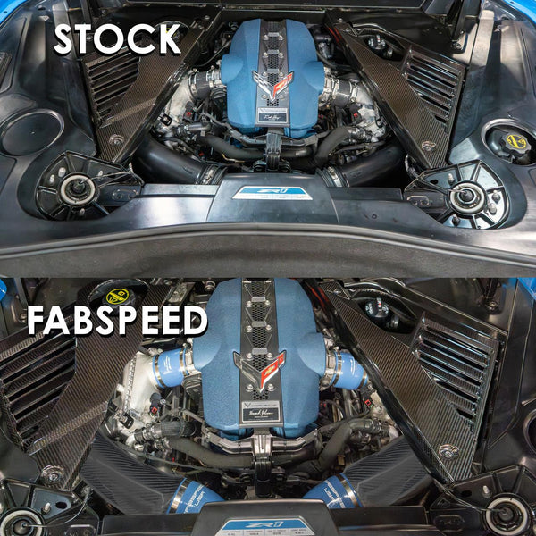 FABSPEED Chevrolet C8 Corvette ZR1 high-flow Carbon Fiber Intake Pipes 2025+