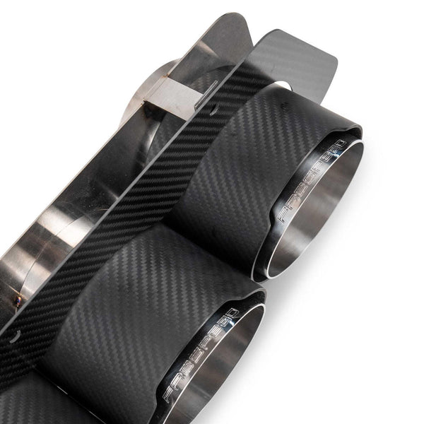 FABSPEED Chevrolet Corvette C8 Z06 Carbon Fiber Quad Tips (2023+)