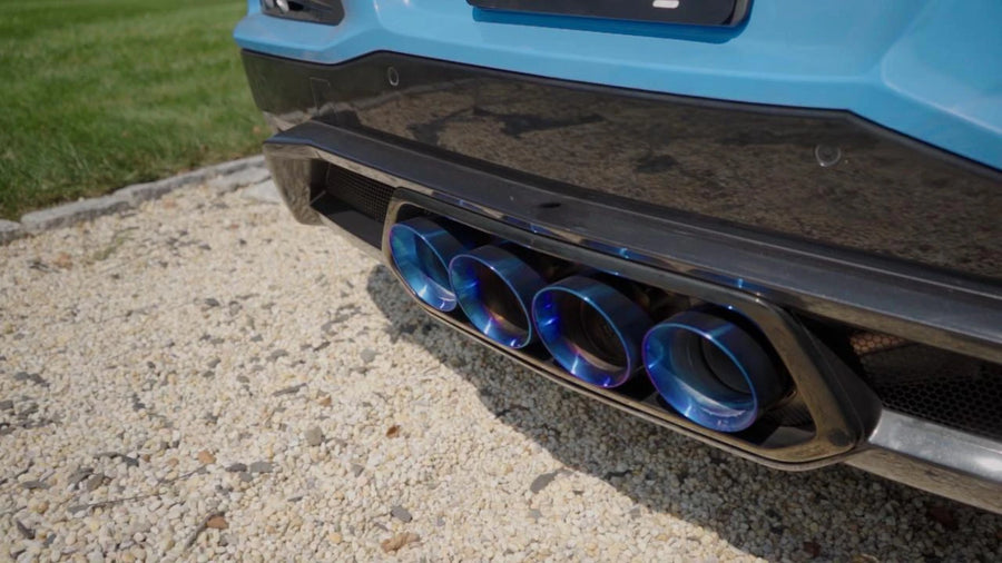 FABSPEED Chevrolet Corvette C8 ZR1 Titanium Quad Tips (2025+)