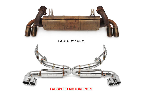 FABSPEED Ferrari 348 Supersport X-Pipe Exhaust System (1989-1995)