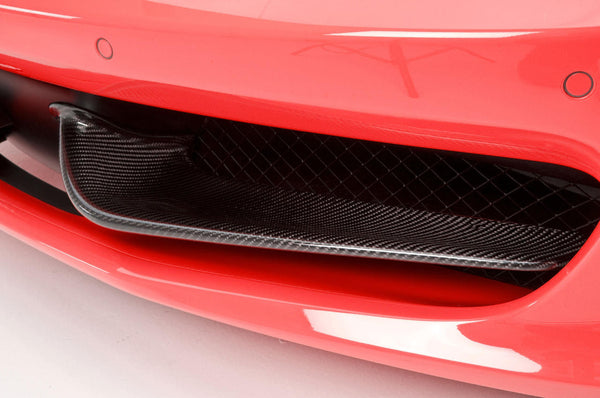 FABSPEED Ferrari 458 Italia Carbon Fiber Front Bumper Blades (2010-2015)