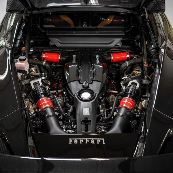 FABSPEED Ferrari F8 Tributo 4 Ply Silicone Boost Hoses