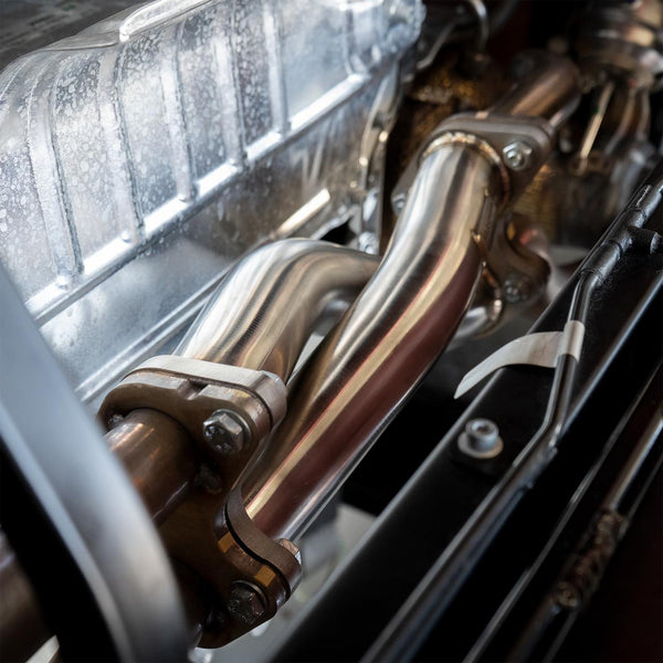 FABSPEED Ferrari F8 Tributo Rear Center Muffler Bypass X Pipe (2020+)