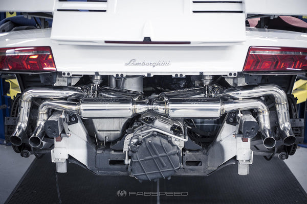 FABSPEED Lamborghini Gallardo LP550-2 / LP560 / LP570 Valved Supersport X-Pipe Exhaust System (2009+)