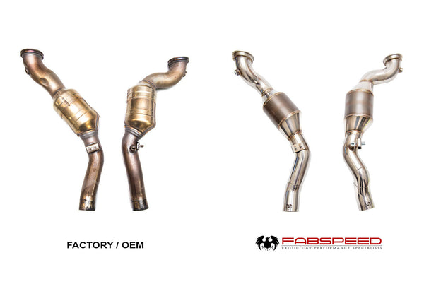 FABSPEED Maserati Ghibli Primary Sport Cat Downpipes (2013+)