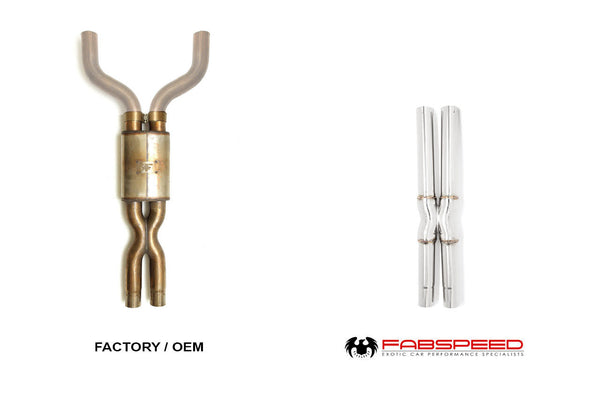 FABSPEED Maserati GranTurismo Resonator Bypass X- Pipe (2008-2019)