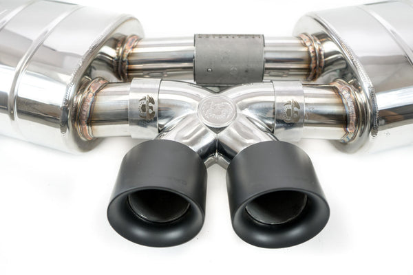 FABSPEED Porsche 987.2 Boxster / Cayman, Cayman R, Spyder TrackTec Valved Bypass Exhaust System (2009-2012)