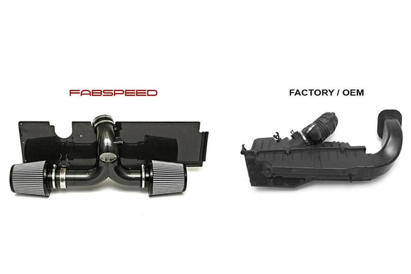 FABSPEED Porsche 996 Carrera Carbon Fiber Competition Air Intake System (2000-2004)