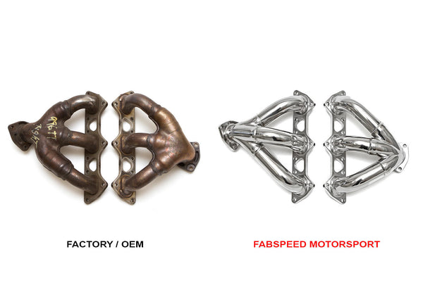 FABSPEED Porsche 996 Turbo / GT2 Sport Headers (2001–2005) — official image 1