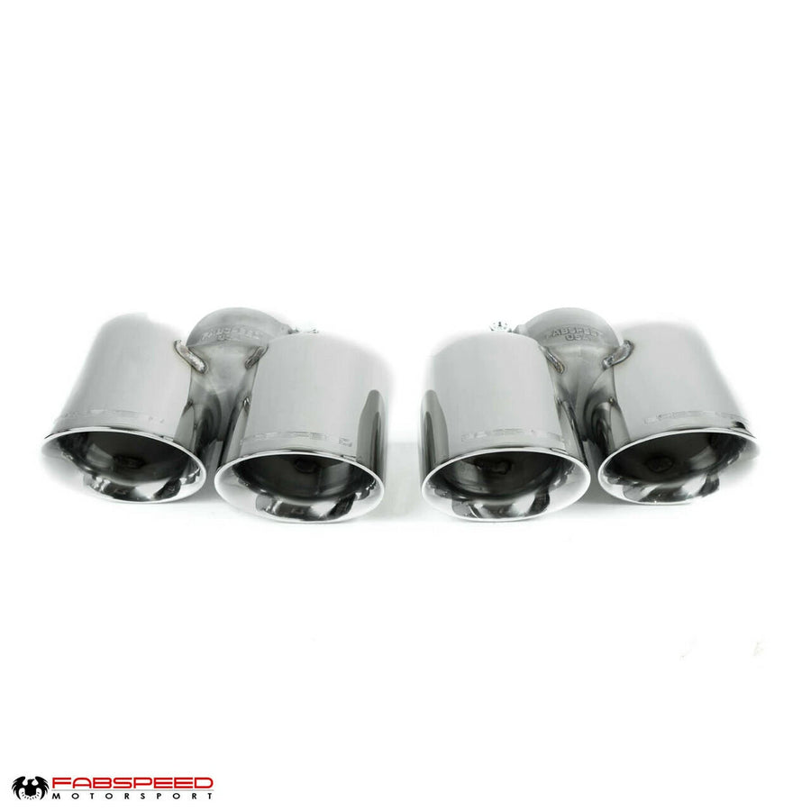 FABSPEED Porsche 997.2 Turbo / Turbo S Deluxe Quad Style Tips (2010-2012)