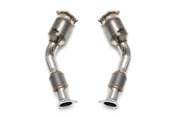 FABSPEED Porsche Cayenne 957 Turbo / Turbo S Primary Sport Catalytic Converters (2008–2010)