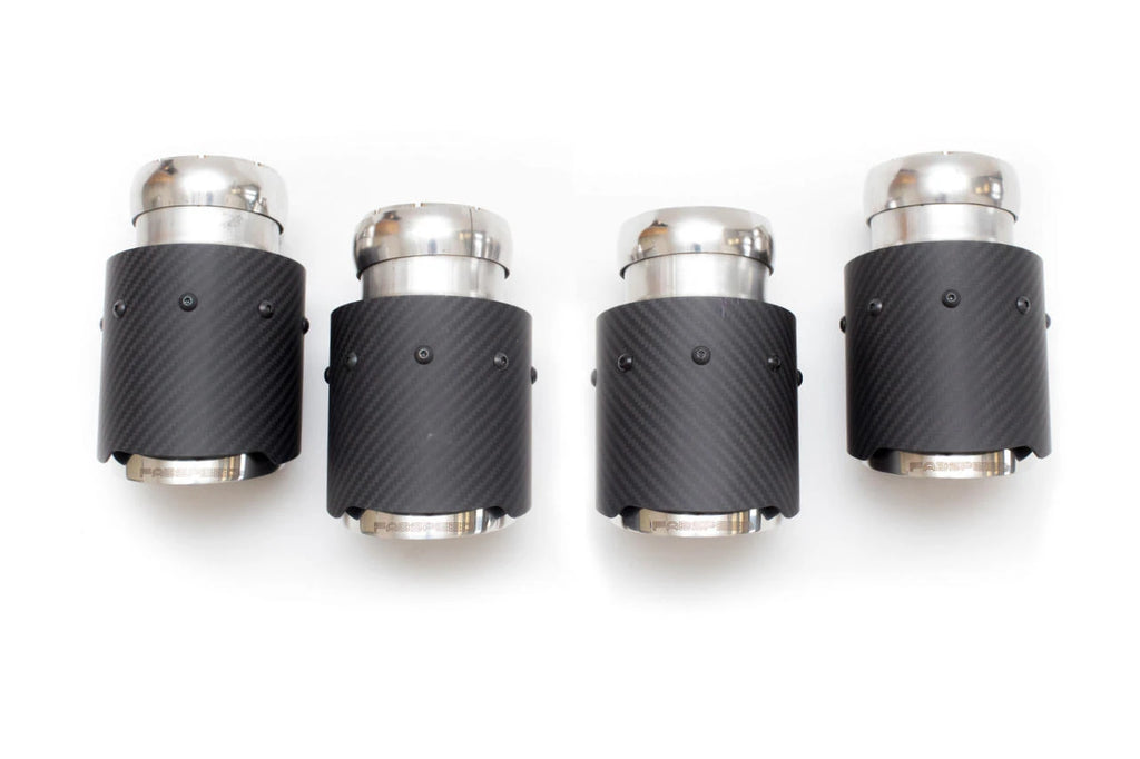 Fabspeed Porsche Cayenne E3 S Deluxe Quad-Style Exhaust Tips